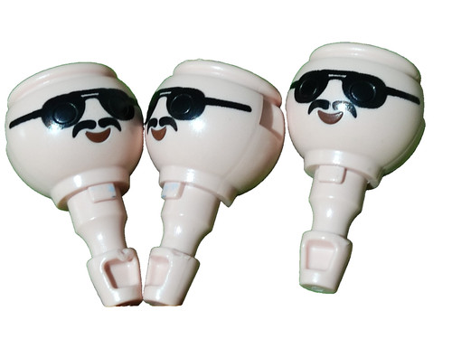 Playmobil head glasses - head,